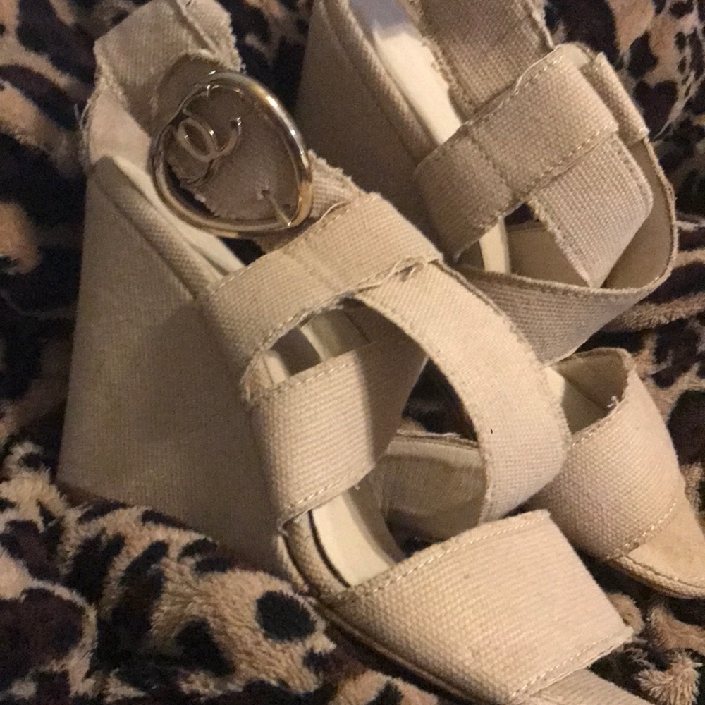 Chanel wedges